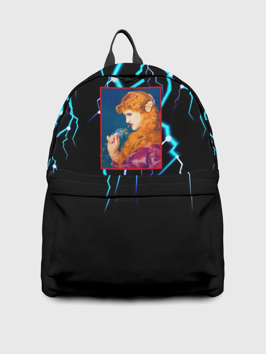 Рюкзак джинсовый / МОЛНИИ ДЕВУШКА ЦВЕТЫ