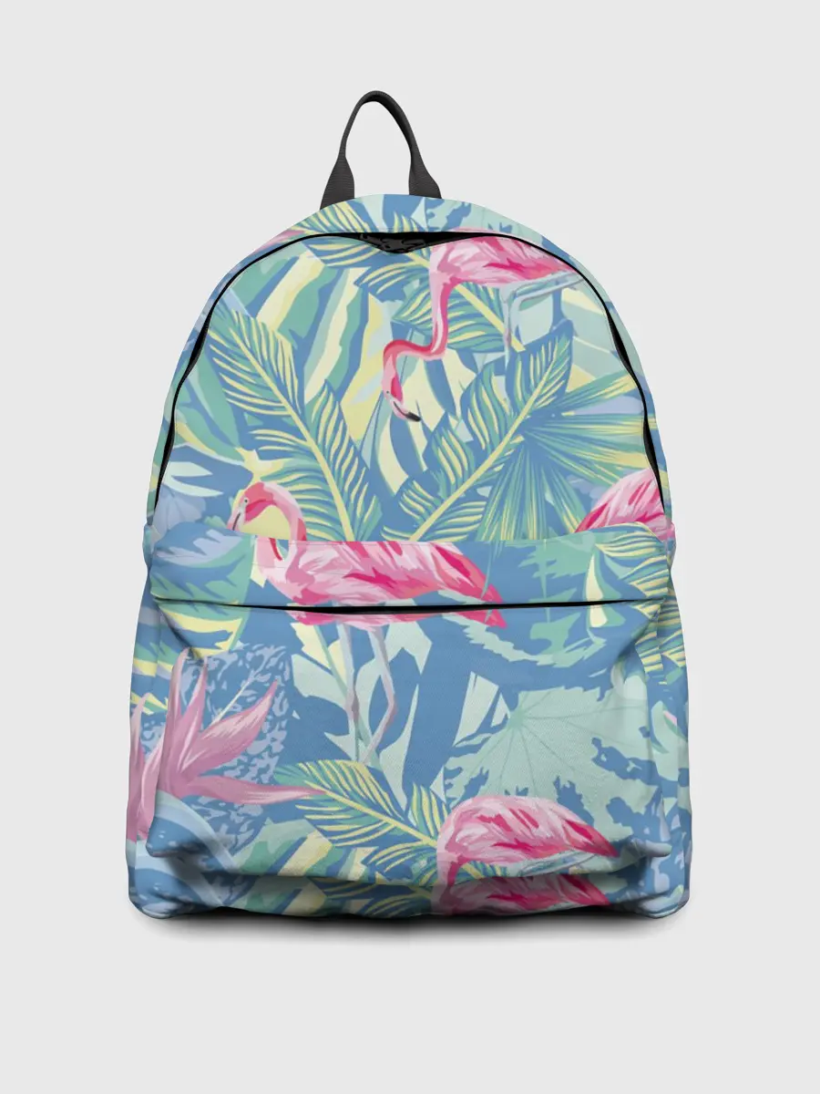 Рюкзак джинсовый / фламинго