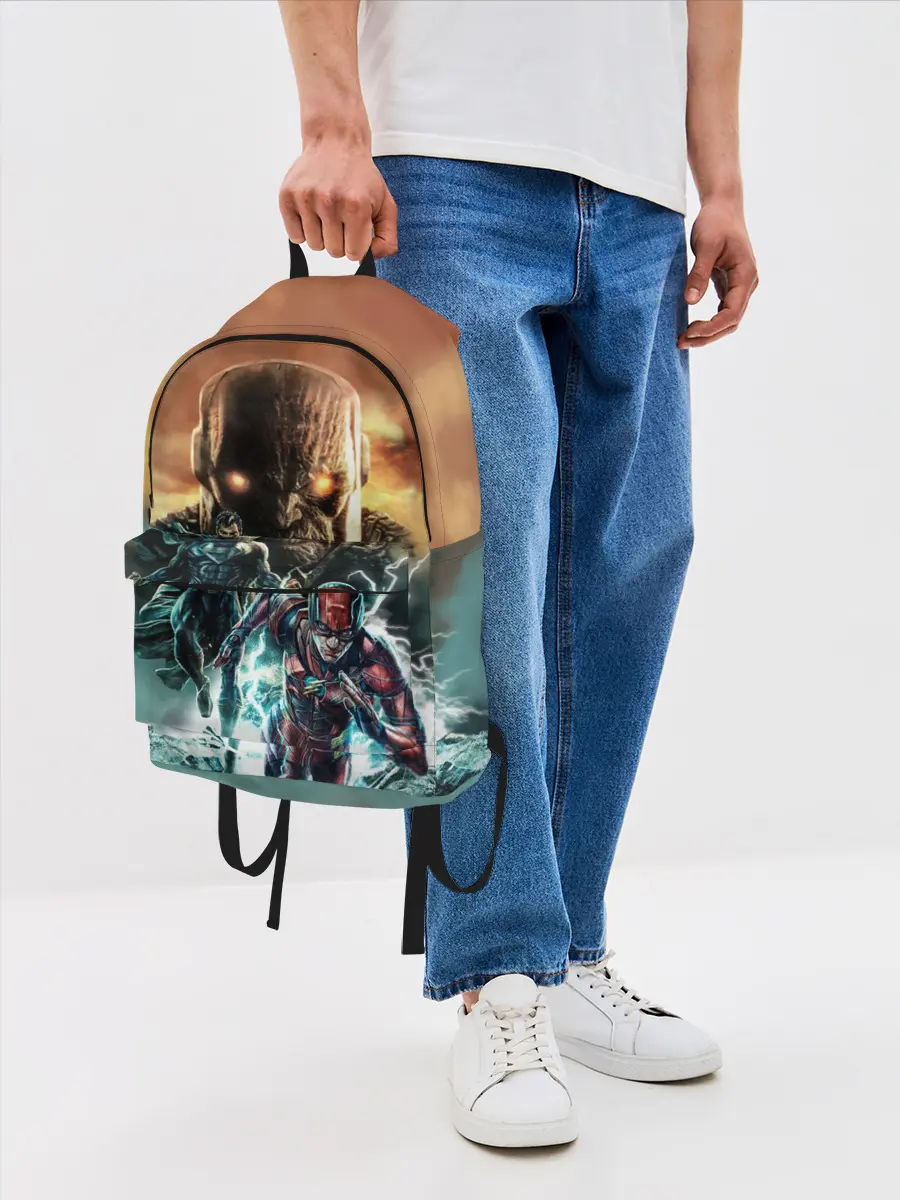 Рюкзак джинсовый / The Flash, Superman V Darkseid