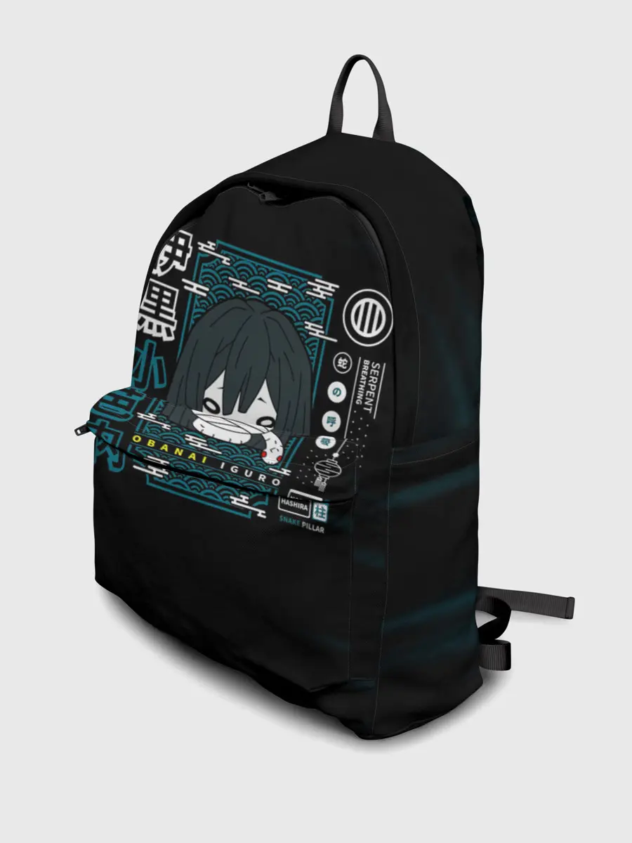 Рюкзак джинсовый / Obanai Iguro Kimetsu no Yaiba