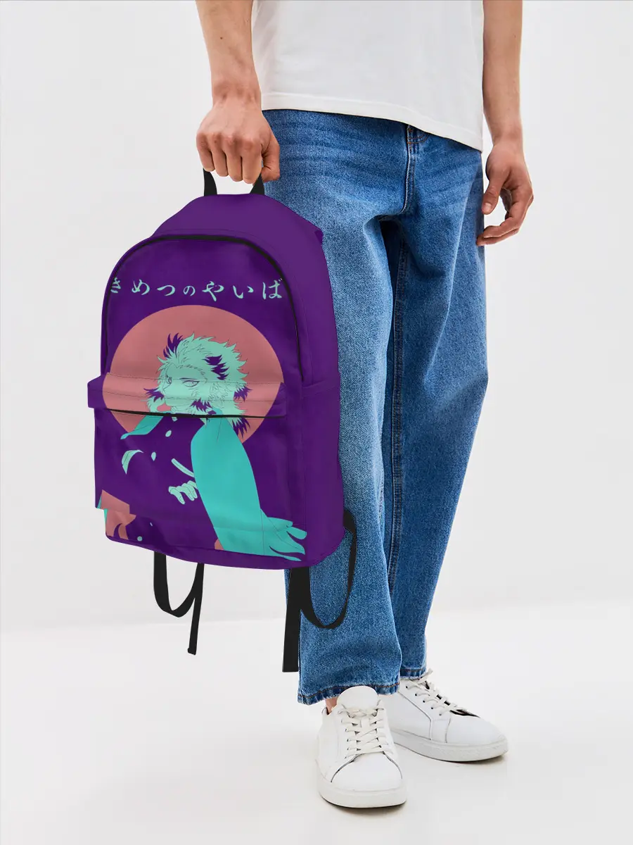 Рюкзак джинсовый / Кёджуро Ренгоку Kimetsu no Yaiba