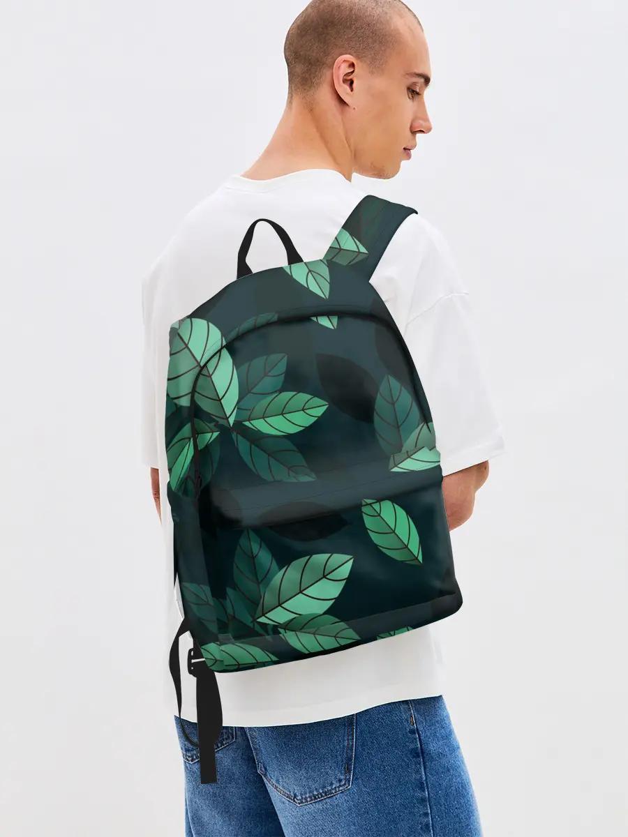 Рюкзак джинсовый / листва