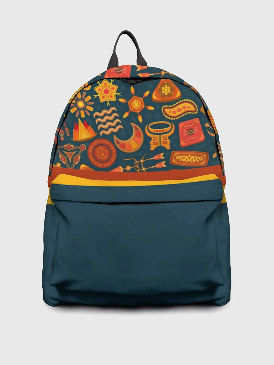 Рюкзак джинсовый / Африканская Символика