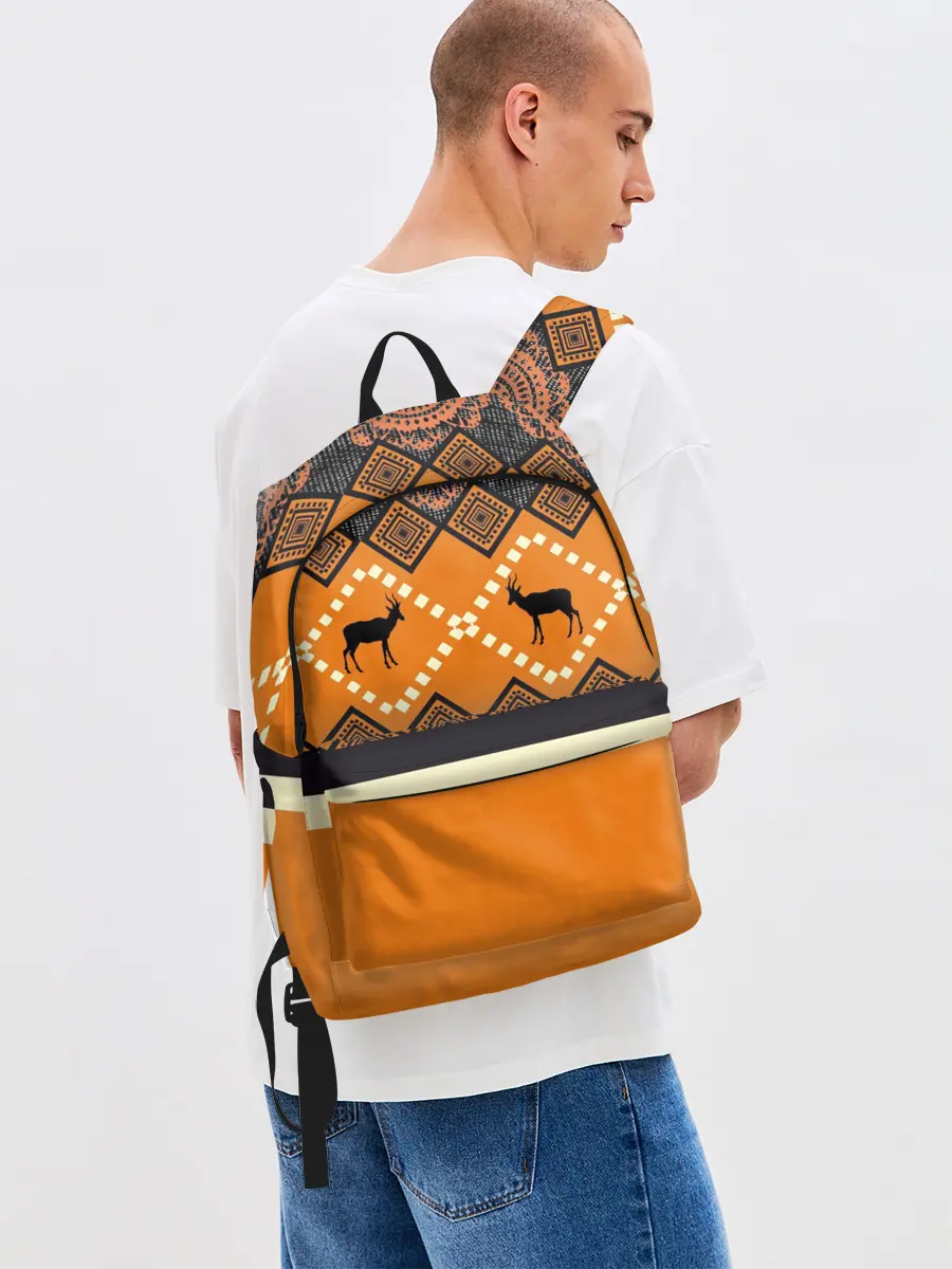 Рюкзак джинсовый / Африканский Мотив