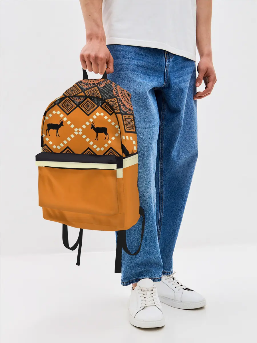 Рюкзак джинсовый / Африканский Мотив