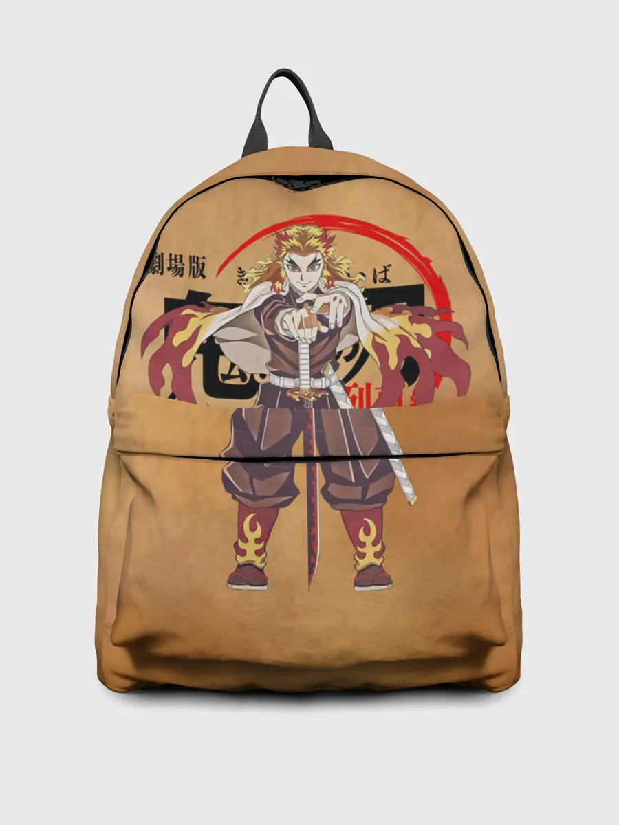 Рюкзак джинсовый / Кёджуро Ренгоку Kimetsu no Yaiba