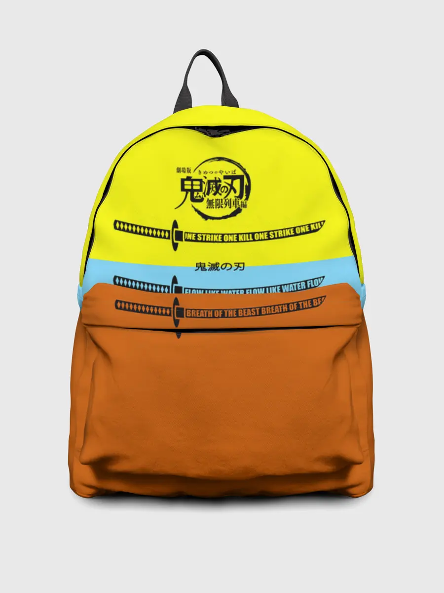 Рюкзак джинсовый / Клинок ничирин Kimetsu no Yaiba