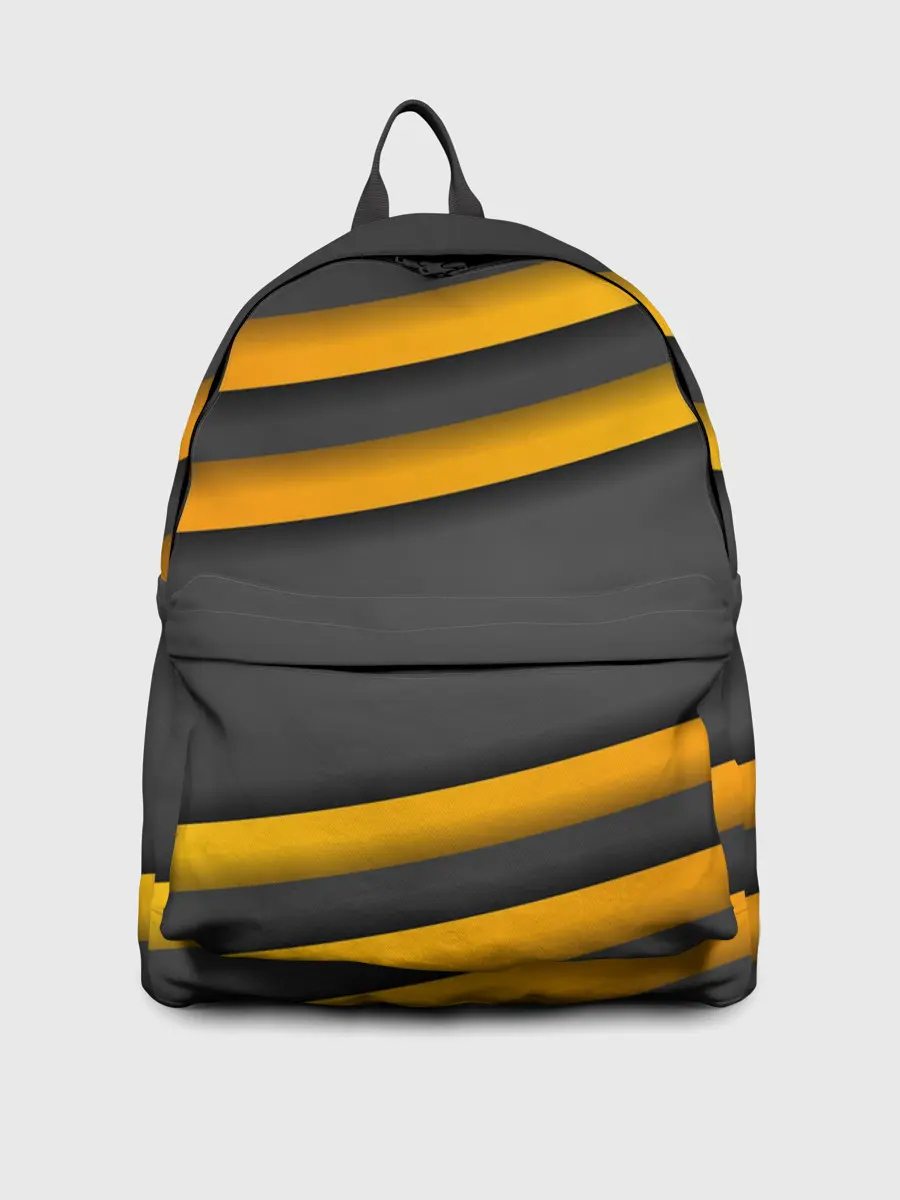 Рюкзак джинсовый / Желтые полосы