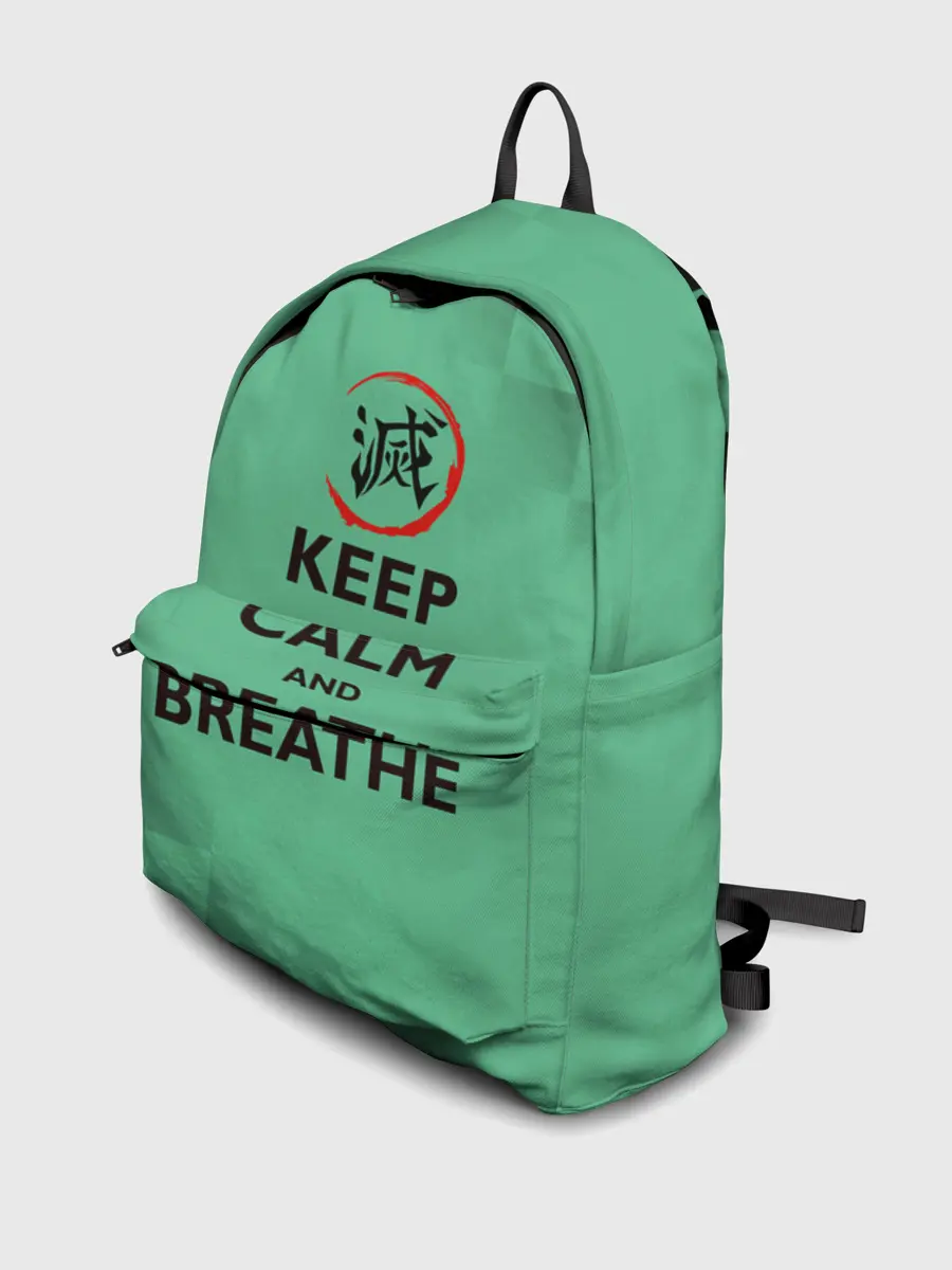 Рюкзак джинсовый / KEEP CALM and BREATHE