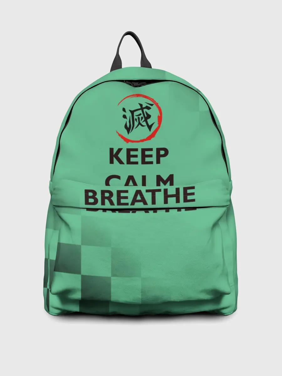 Рюкзак джинсовый / KEEP CALM and BREATHE