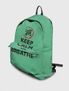 Рюкзак джинсовый / KEEP CALM and BREATHE