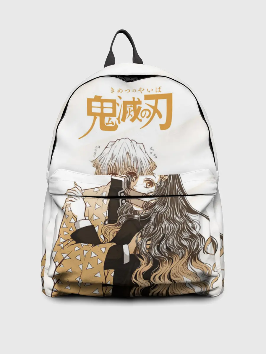 Рюкзак джинсовый / Зеницу и Незуко Kimetsu no Yaiba