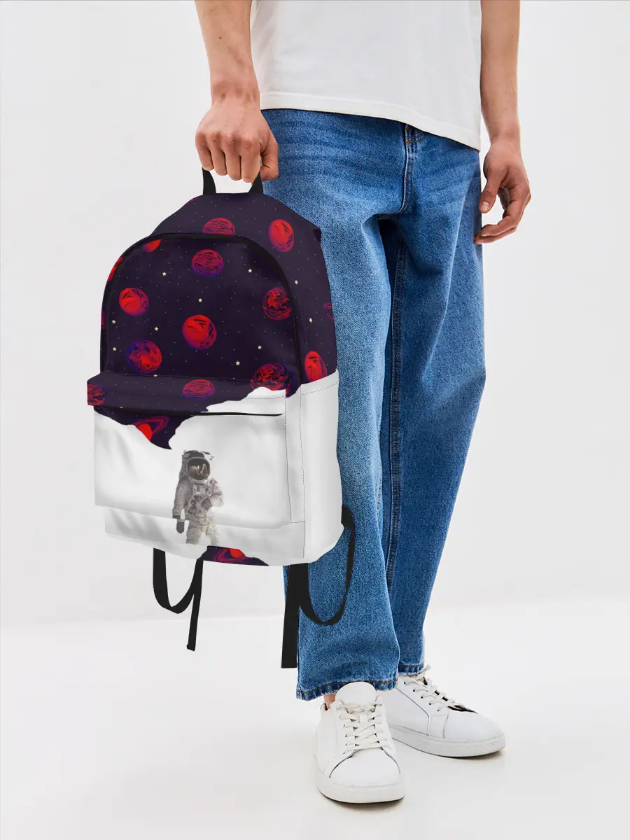 Рюкзак джинсовый / Мысли Космонавта