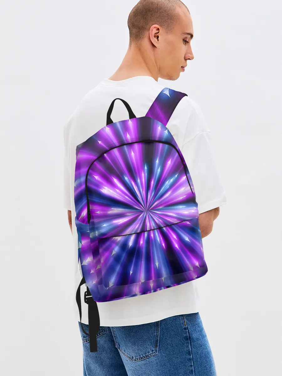 Рюкзак джинсовый / Неоновые стрелы