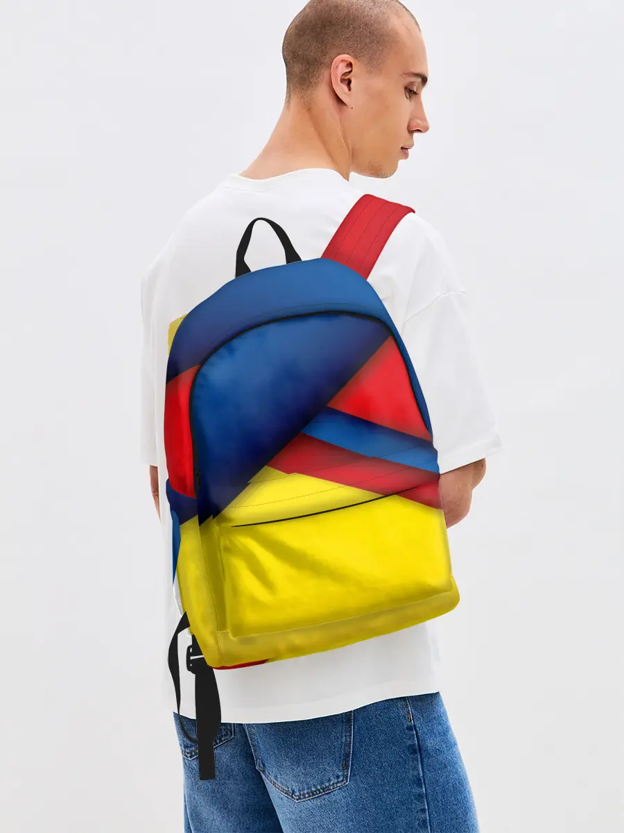Рюкзак джинсовый / Яркие краски