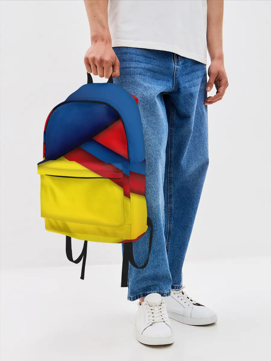 Рюкзак джинсовый / Яркие краски