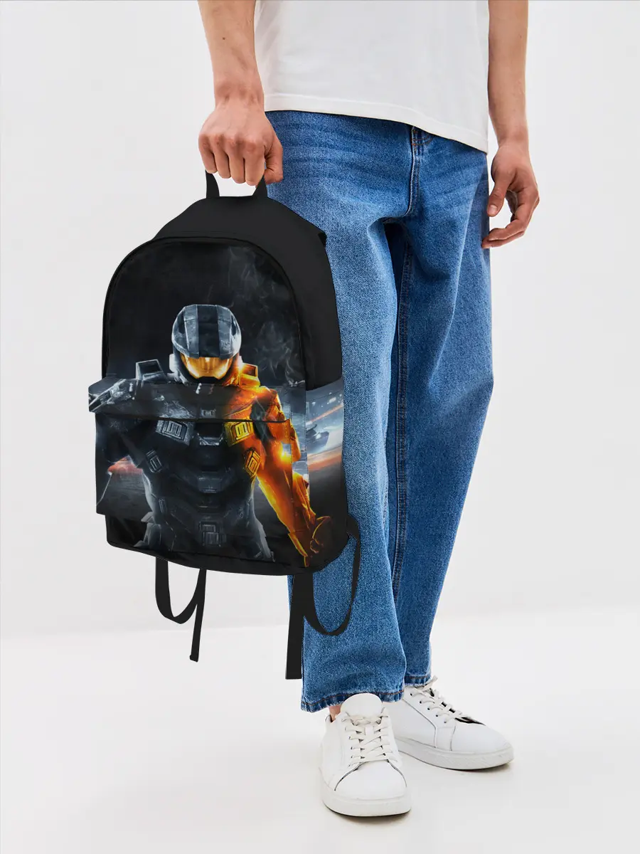 Рюкзак джинсовый / Halo x Battlefield
