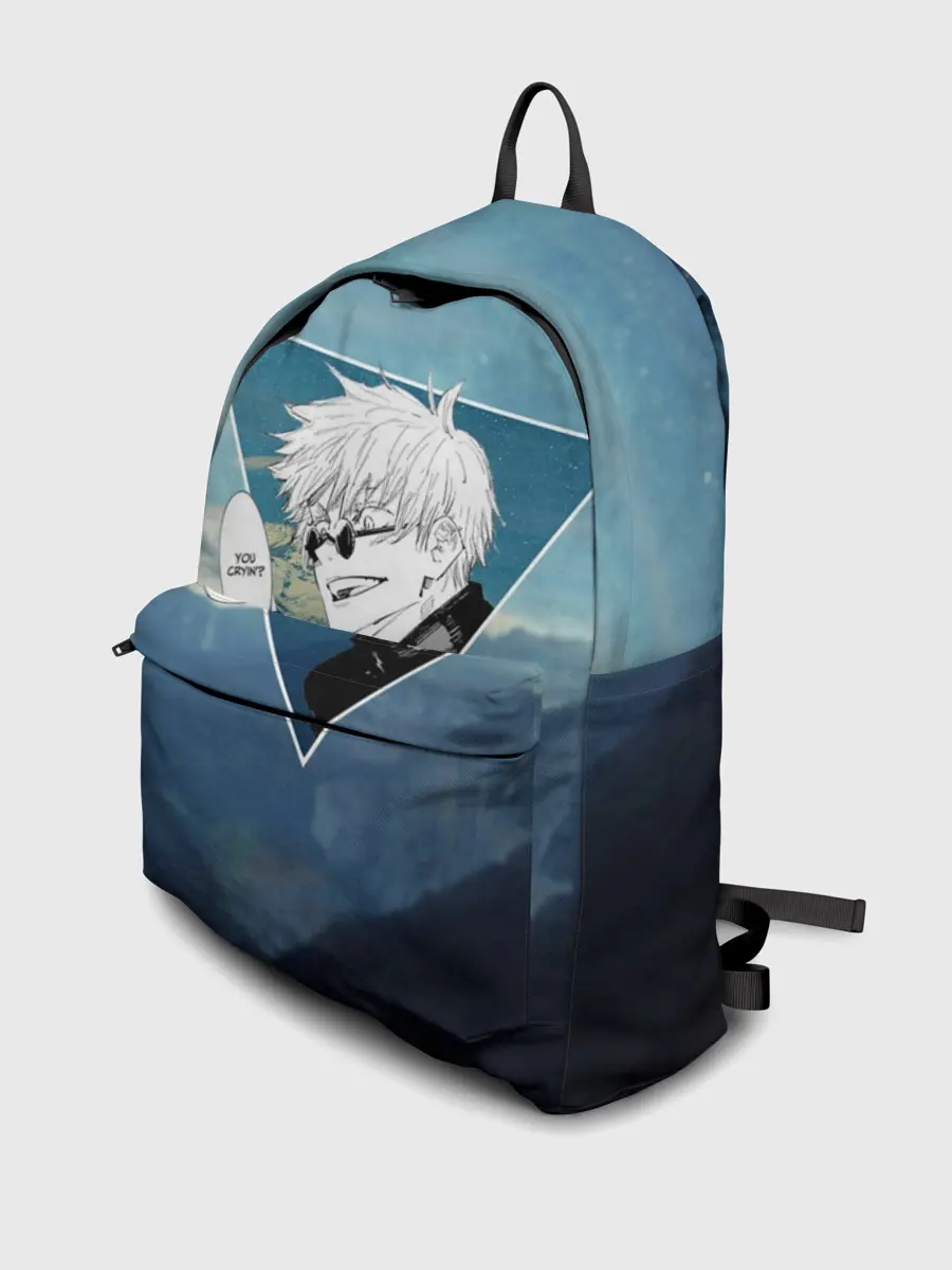 Рюкзак джинсовый / Магическая Битва - Ты плачешь?