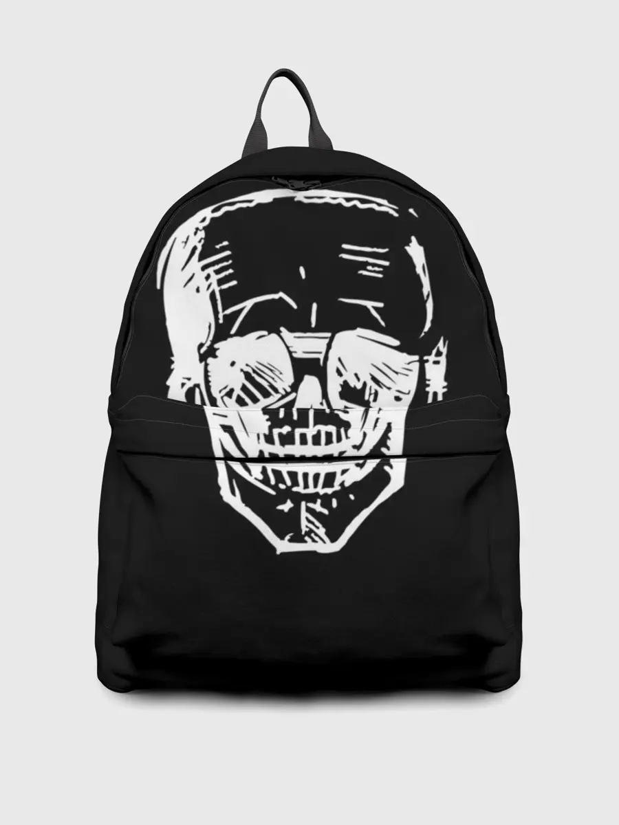 Рюкзак джинсовый / Скетч Черепа