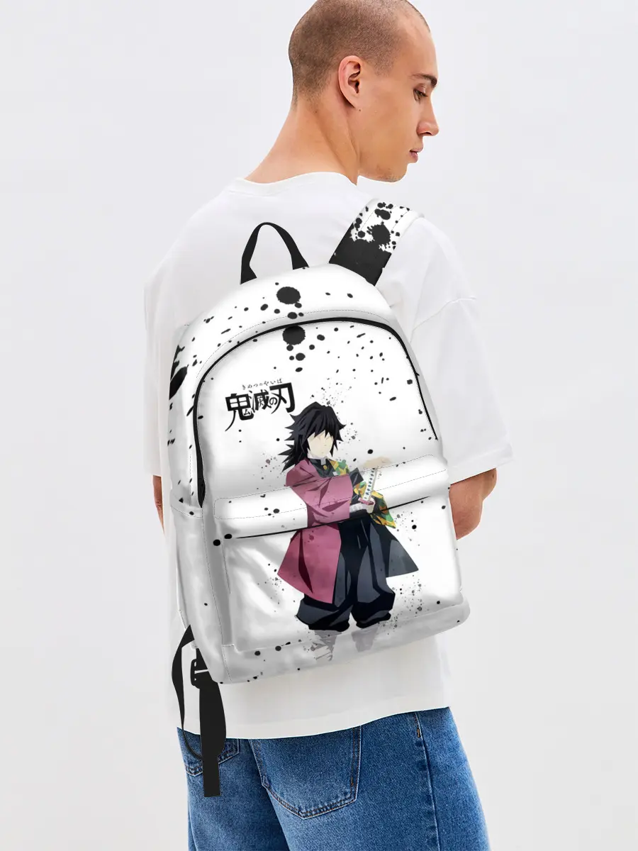 Рюкзак джинсовый / Гию Томиока Kimetsu no Yaiba