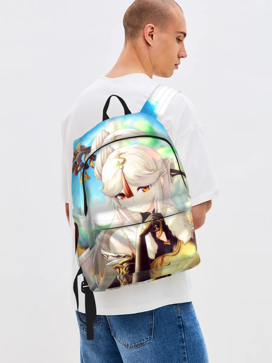 Рюкзак джинсовый / Геншин Импакт Нин Гуан