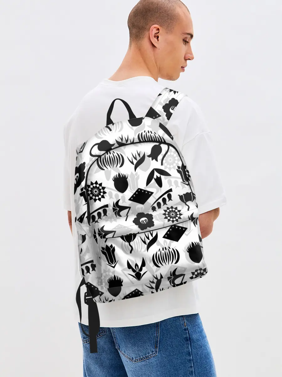 Рюкзак джинсовый / БЛИЧ КАПИТАНЫ ГОТЕЙ 13 ЭМБЛЕМЫ