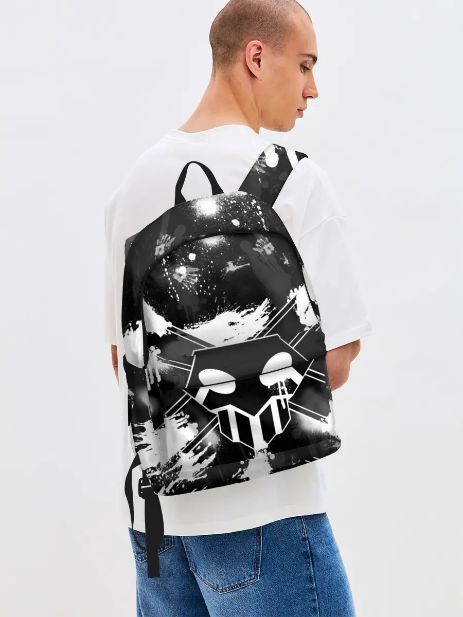 Рюкзак джинсовый / БЛИЧ ШИНИГАМИ ЛОГО НА СПИНЕ