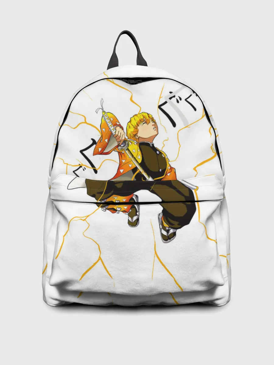 Рюкзак джинсовый / Agatsuma Zenitsu Kimetsu no Yaiba