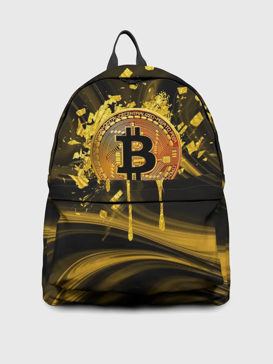 Рюкзак джинсовый / Биткоин Крипта