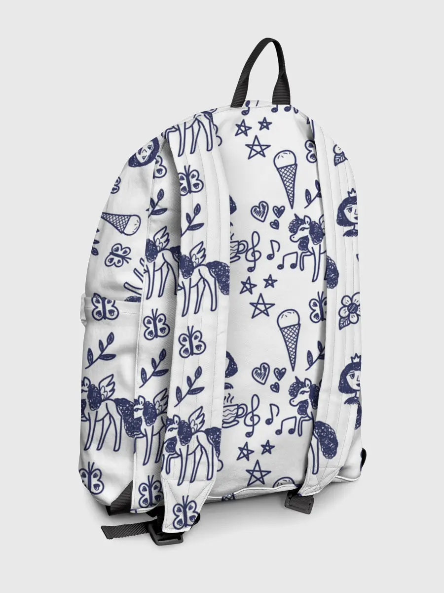 Рюкзак джинсовый / Девчачий дудл