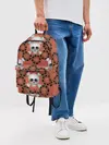 Рюкзак джинсовый / Кирпичные черепа