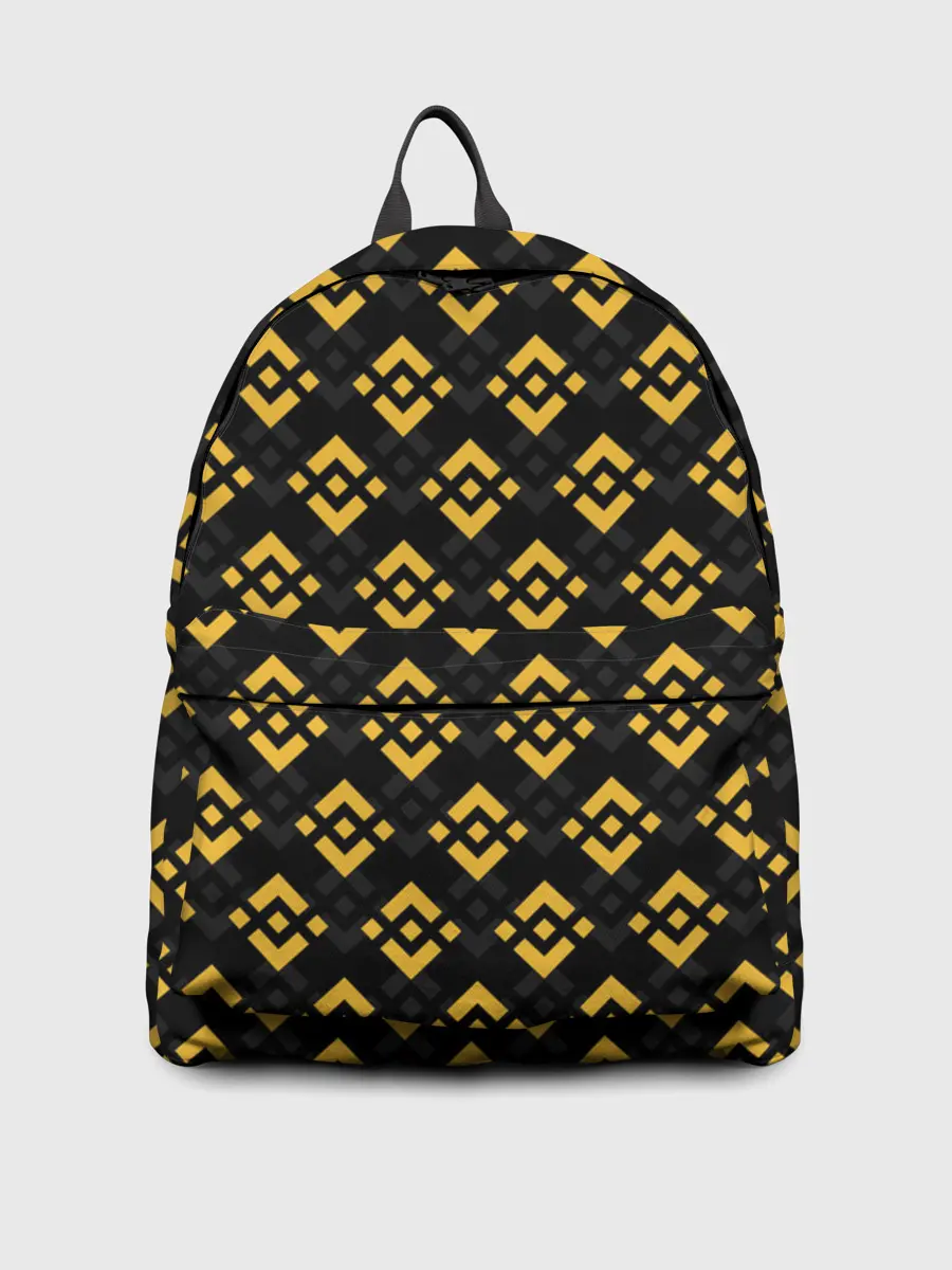 Рюкзак джинсовый / ЭМБЛЕМА БИНАНС ПАТТЕРН BINANCE