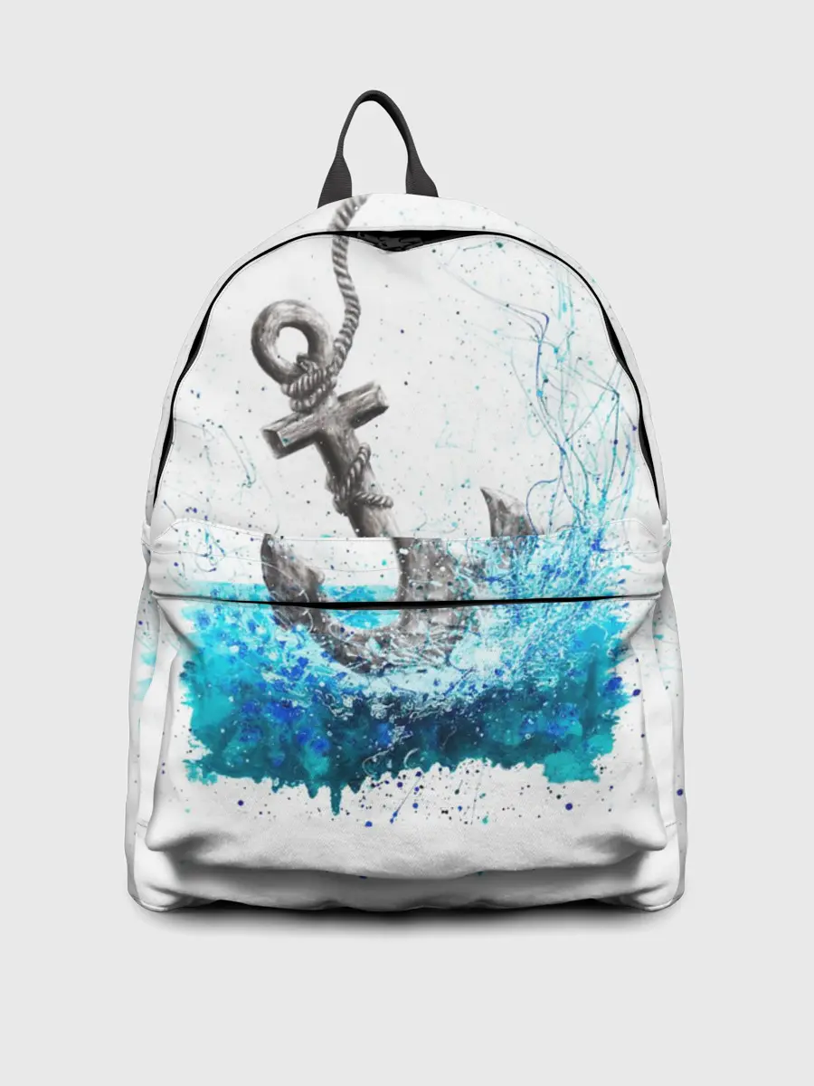 Рюкзак джинсовый / Якорь На Холсте