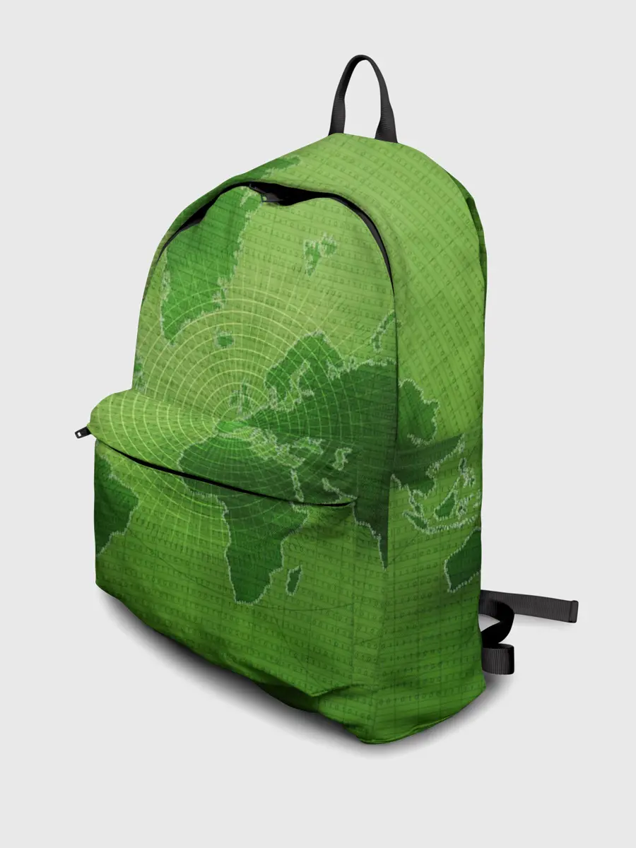 Рюкзак джинсовый / Карта мира