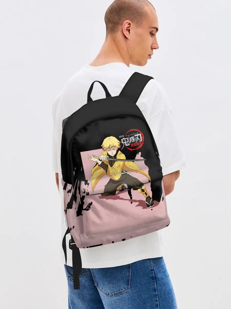 Рюкзак джинсовый / Зеницу Агацума Kimetsu no Yaiba