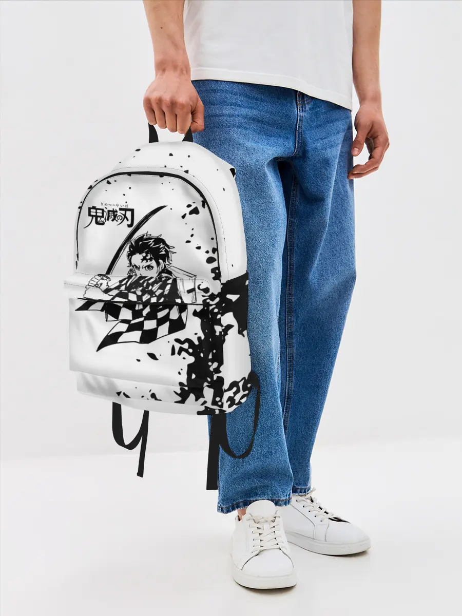 Рюкзак джинсовый / Танджиро | Клинок, рассекающий демонов