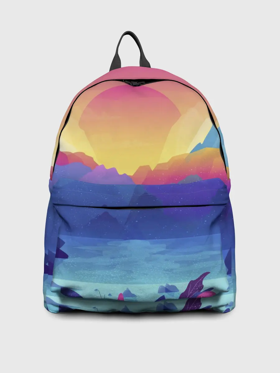 Рюкзак джинсовый / Красочные Горы