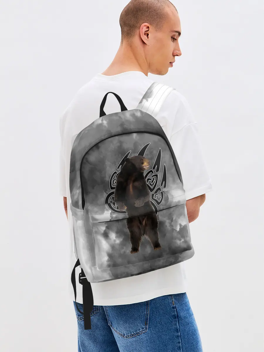 Рюкзак джинсовый / НЕ БУДИ ЛИХО / ВЕЛЕС