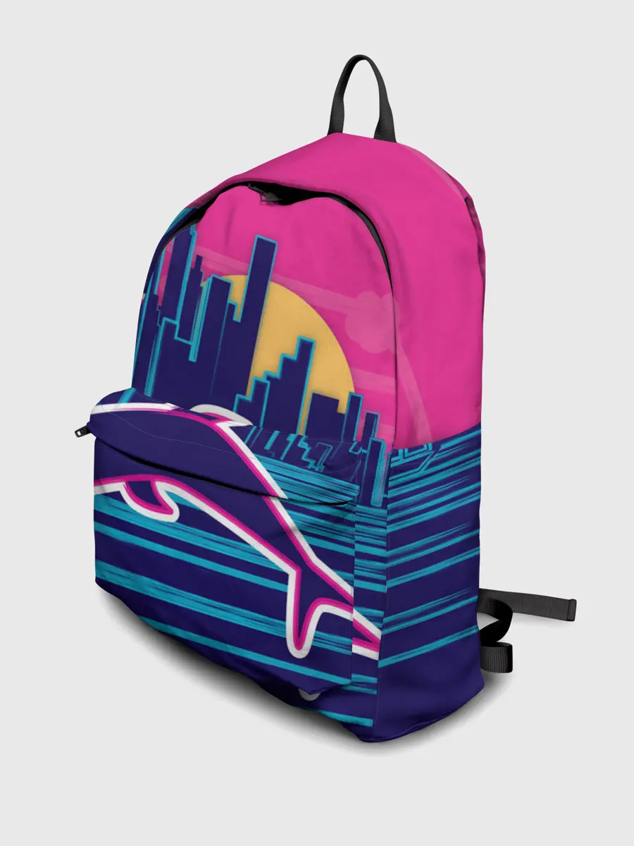 Рюкзак джинсовый / Ретро дельфин