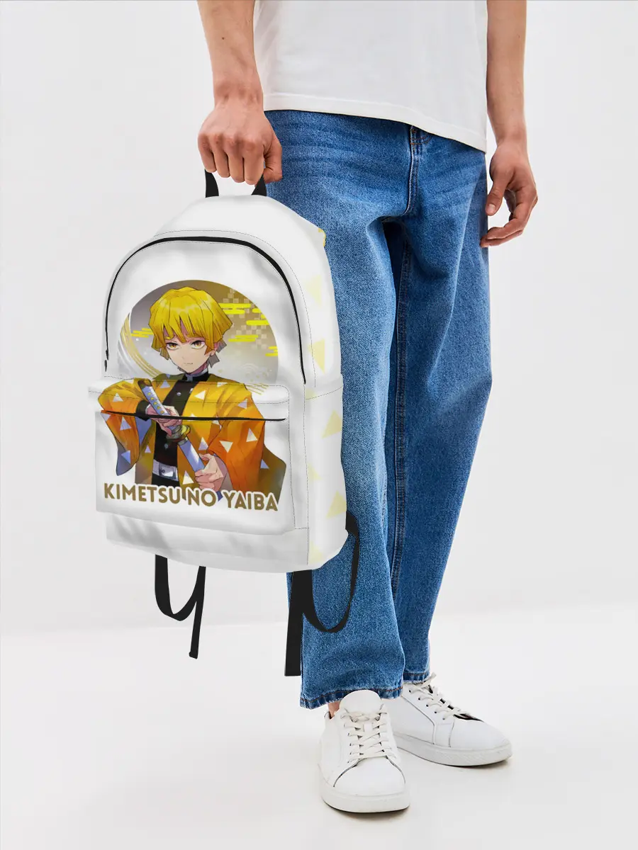 Рюкзак джинсовый / Agatsuma Zenitsu Kimetsu no Yaiba