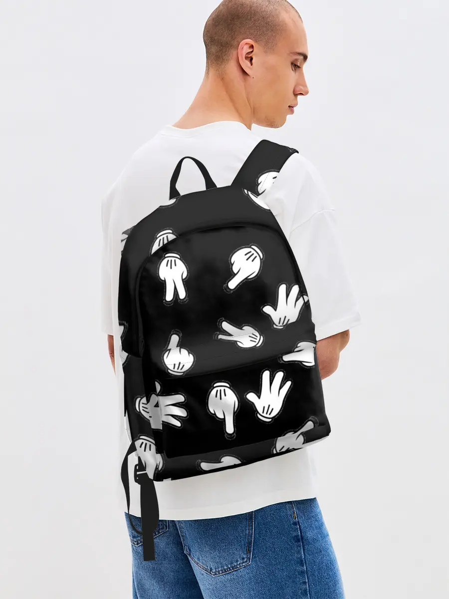 Рюкзак джинсовый / Множество рук