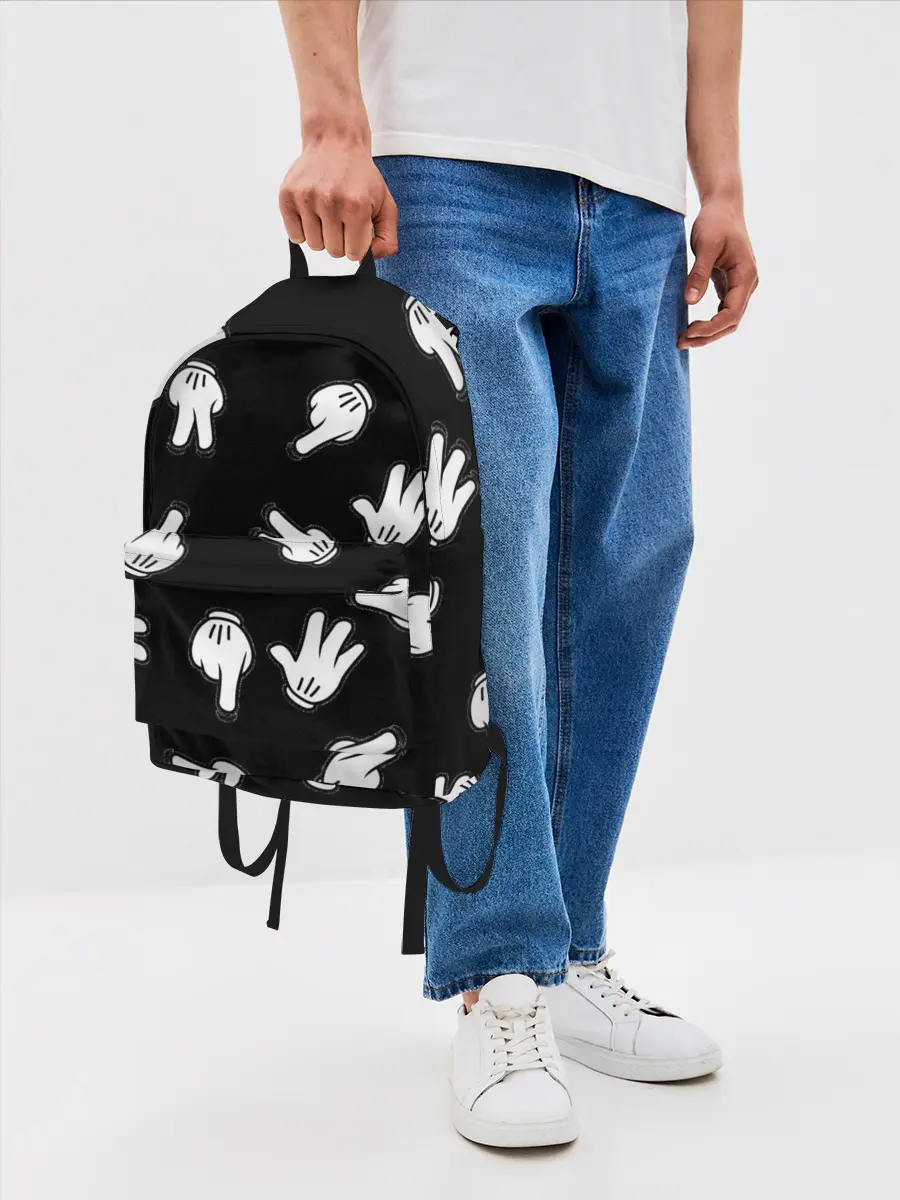 Рюкзак джинсовый / Множество рук