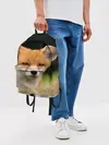 Рюкзак джинсовый / Мордочка лисицы
