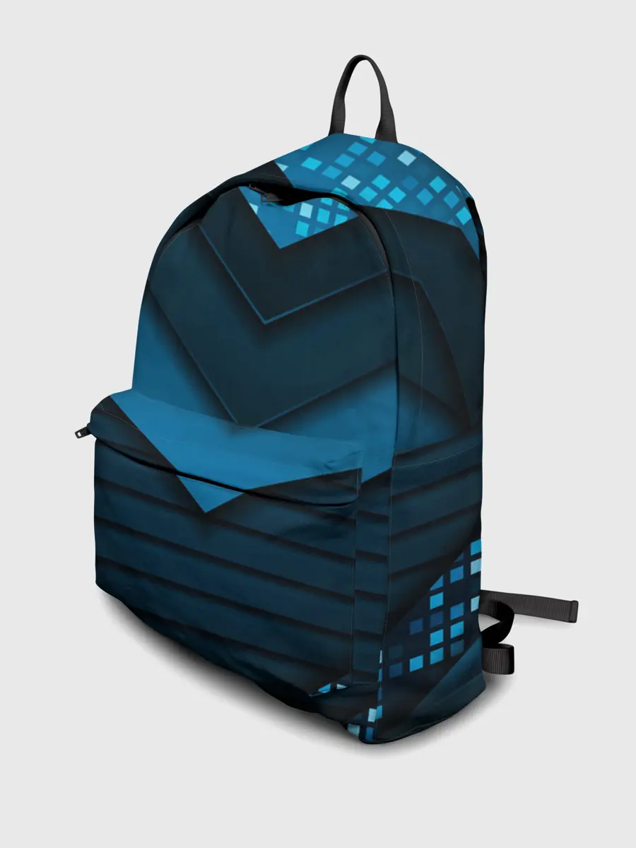 Рюкзак джинсовый / 3D luxury blue abstract