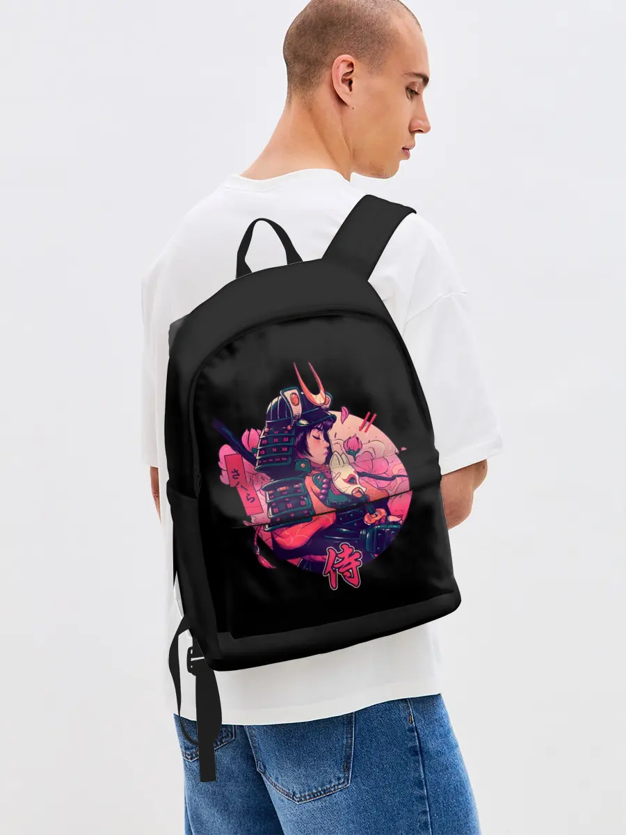 Рюкзак джинсовый / Вишневый Самурай