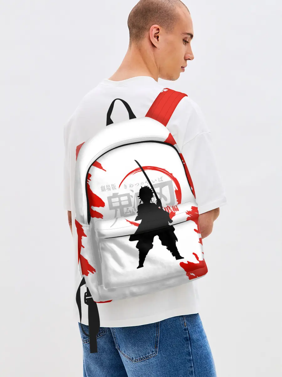 Рюкзак джинсовый / Танджиро Камадо Kimetsu no Yaiba