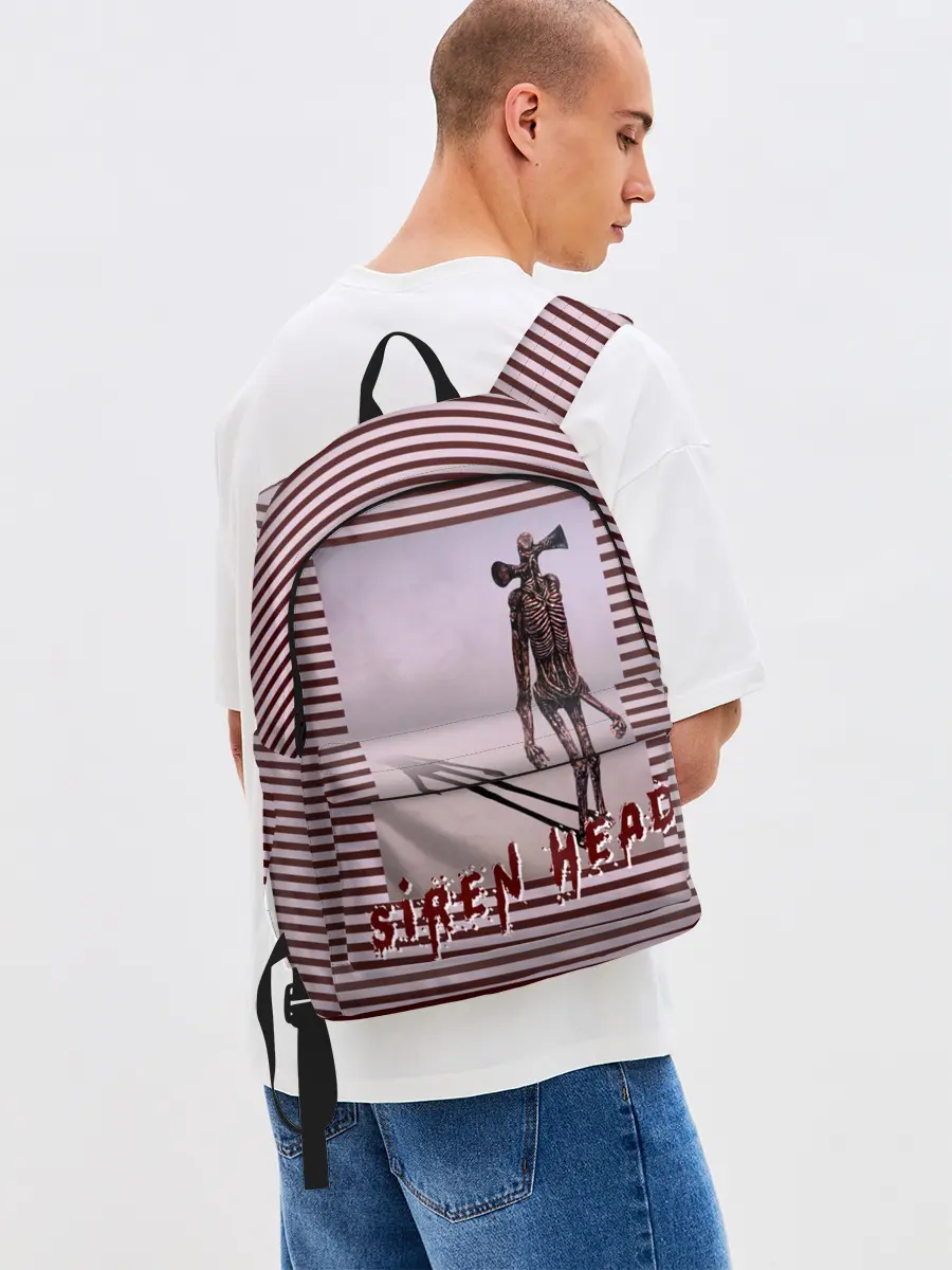 Рюкзак джинсовый / Сиреноголовый Полосатый