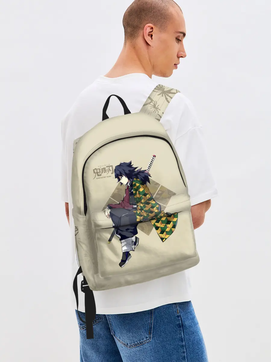 Рюкзак джинсовый / Гию Томиока Kimetsu no Yaiba