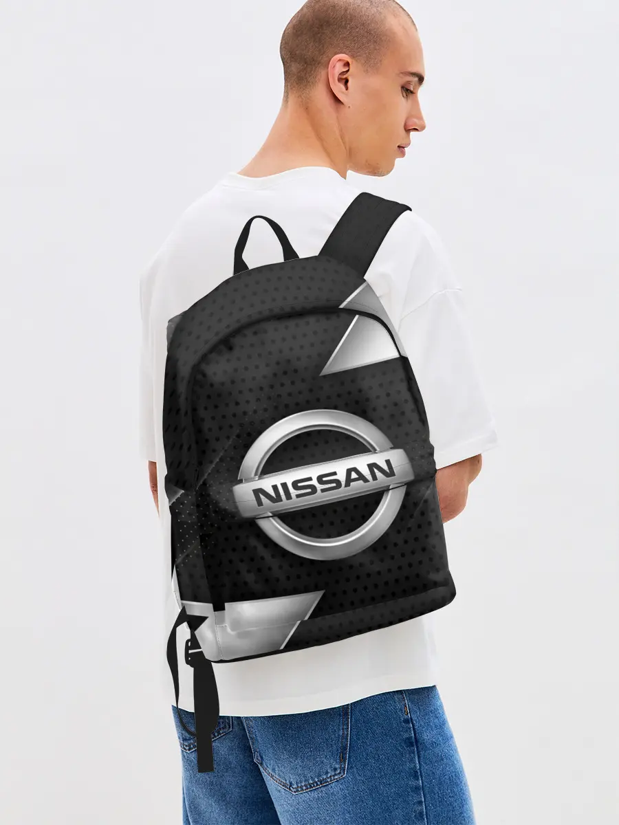 Рюкзак джинсовый / NISSAN / НИССАН / МЕТАЛЛ