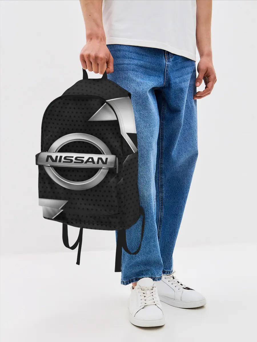 Рюкзак джинсовый / NISSAN / НИССАН / МЕТАЛЛ